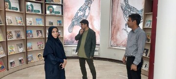 بازدید سیامک محبوب؛ معاون توسعه و ترویج کتابخوانی نهاد کتابخانه‌ها از کتابخانه شهید باهنر