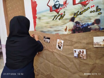 قاب‌های ماندگار از آماده‌سازی موکب «حسینیه کتاب» در مهران