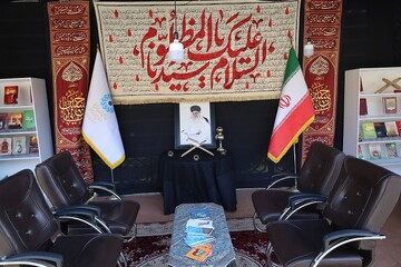قاب‌هایی از برپایی موکب «کتاب حسینی» در نقطه صفر مرزی