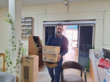 روز نخست و آغاز فعالیت‌های فرهنگی و خدماتی موکب «حسینیه کتاب» در مهران برای استقبال از زائران اربعین