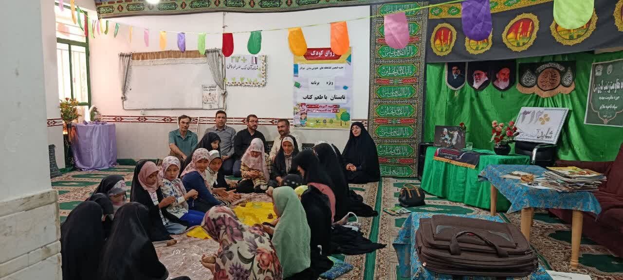 استقبال پرشور کودکان روستای کسب از برنامه فرهنگی «تابستان با طعم کتاب»