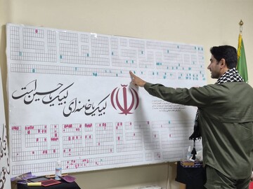 نبض فرهنگ در مسیر زائران؛ موکب «حسینیه کتاب» مهران میزبان دل‌نوشته‌ها و یادمان شهدای مقاومت