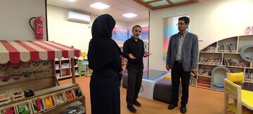 بازدید سرپرست اداره کل کتابخانه های عمومی استان تهران از کتابخانه شهید باهنر