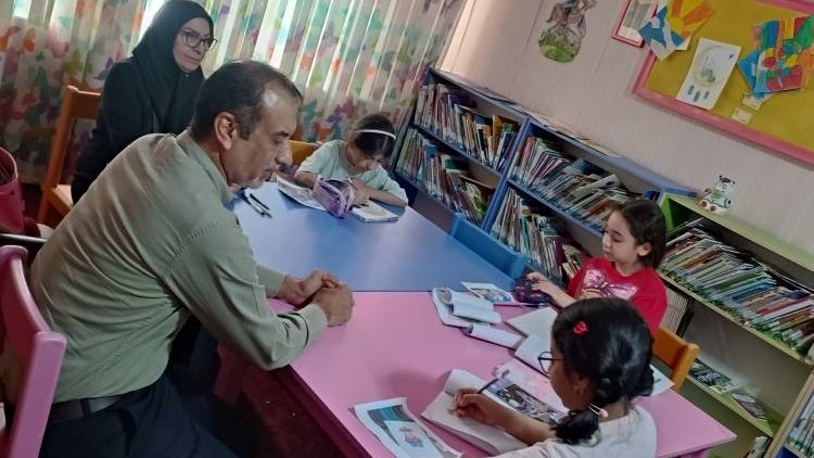 برگزاری مسابقه نقاشی با موضوع حماسه کربلا در کتابخانه شهید شریف خرمشهر
