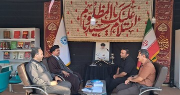 بازدید مسئولان استانی و شهرستانی از موکب «کتاب حسینی» در مرز تمرچین