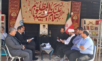 بازدید مسئولان استانی و شهرستانی از موکب «کتاب حسینی» در مرز تمرچین