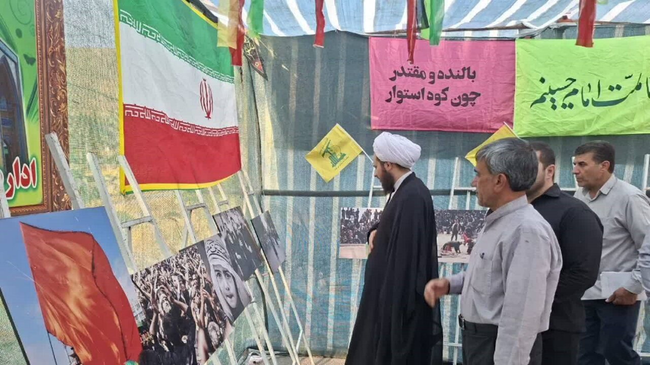 افتتاح موکب فرهنگی شهدای سرپل‌ذهاب در مسیر مرزی خسروی