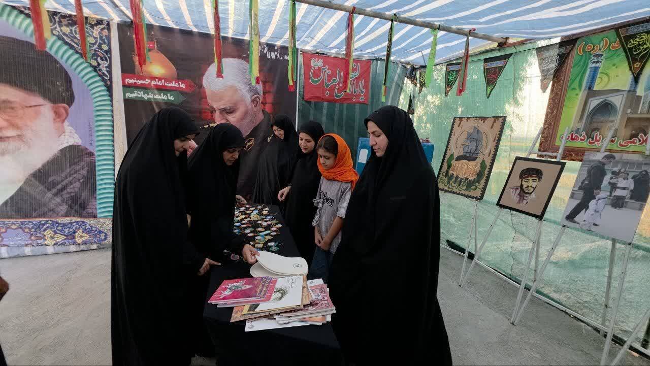 افتتاح موکب فرهنگی شهدای سرپلذهاب در مسیر مرزی خسروی