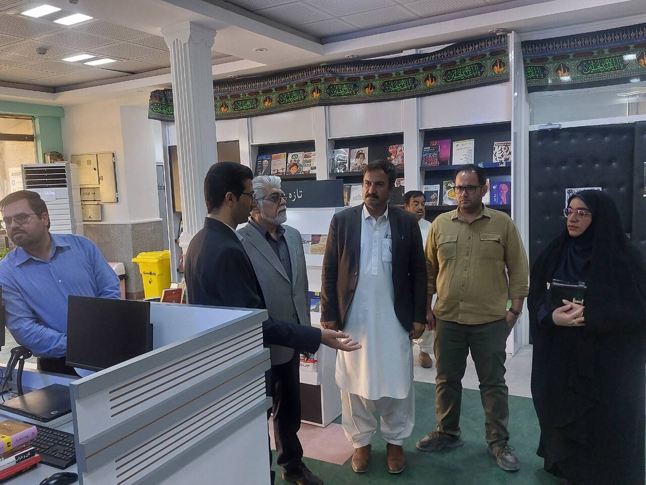 بازدید اعضای شورای اسلامی شهر زاهدان از کتابخانه عمومی آیت‌الله کفعمی