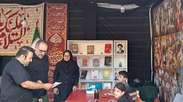 حضور سرداران مرزبانی- انتظامی در موکب «کتاب حسینی»