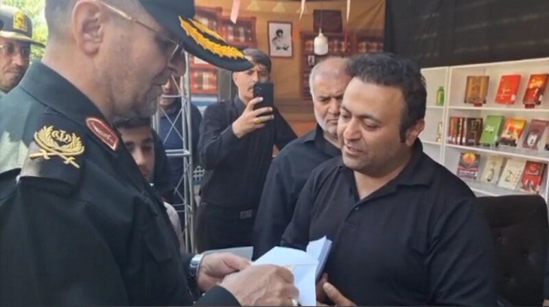 حضور سرداران مرزبانی- انتظامی در موکب «کتاب حسینی»