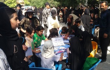 نگاهی به عملکرد موکب‌های کتابِ شهرستان بروجن در دهه اربعین