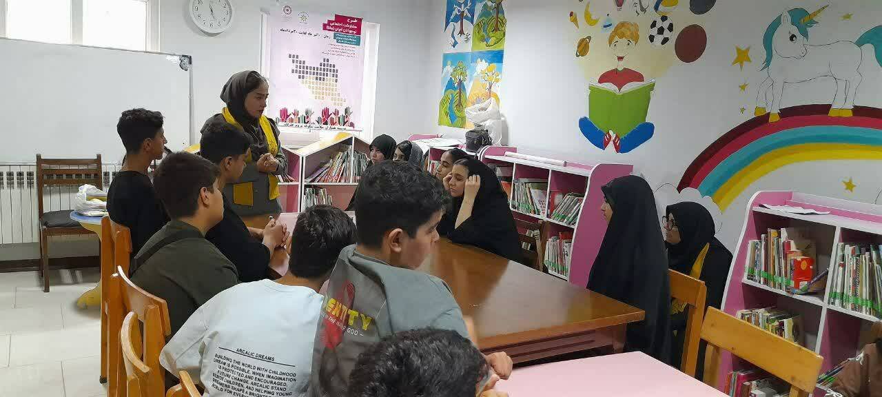 کارگاه آموزش مشارکت اجتماعی نوجوانان در کتابخانه مرحوم محمد حبیبی لمراسک برگزار شد