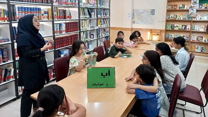 ترویج فرهنگ مدیریت مصرف آب در کتابخانه عمومی جدبابایی بهبهان