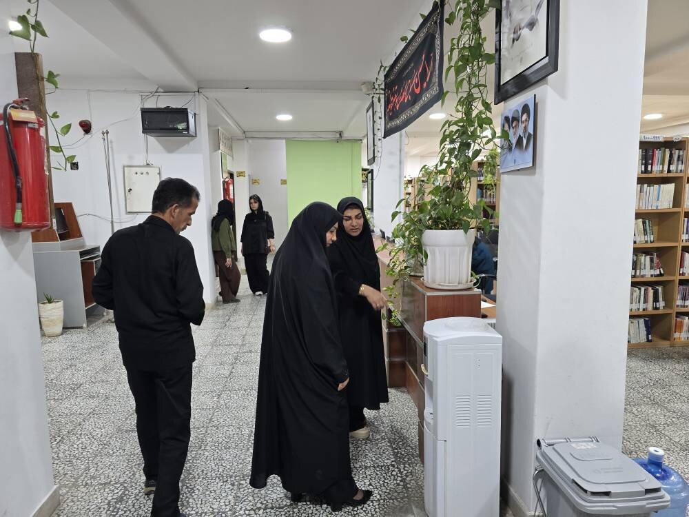 فلاح کردآبادی از کتابخانه باقرالعلوم(ع) شهرستان نکا بازدید کرد