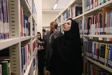 بازدید دبیرکل نهاد از کتابخانه مرکزی اردبیل