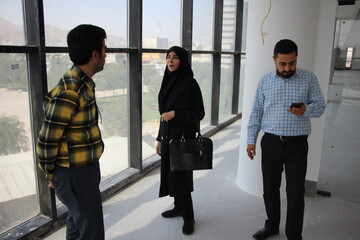 بازدید مشاور اجرایی معاون نهاد از پروژه کتابخانه مرکزی اراک