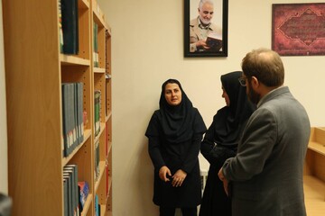 بازدید دبیرکل نهاد از کتابخانه عمومی فارابی شهرستان اردبیل