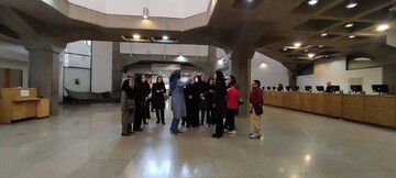بازدید جمعی از کتابداران شهر تهران از کتابخانه ملی ایران