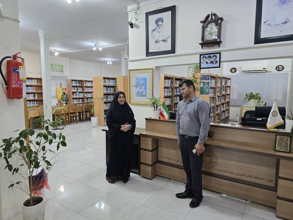 فلاح کردآبادی، ظرفیتها و مسائل کتابخانههای عمومی شهرستان نور را از نزدیک بررسی کرد