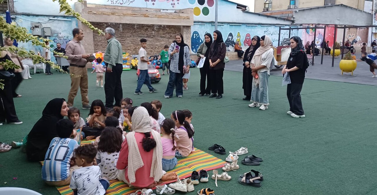 برنامه قصه‌گویی، بازی و ورزش در پارک المپیک جویبار برگزار شد