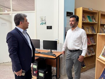 بازدید مدیرکل کتابخانه‌های عمومی استان یزد از کتابخانه‌های شهرستان ابرکوه