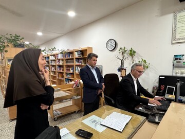 بازدید مدیرکل کتابخانه‌های عمومی استان یزد از کتابخانه‌های شهرستان ابرکوه