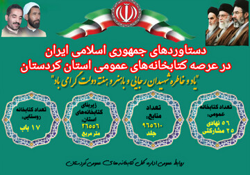 تشریح دستاوردهای جمهوری اسلامی ایران در عرصه کتابخانه‌های عمومی استان کردستان