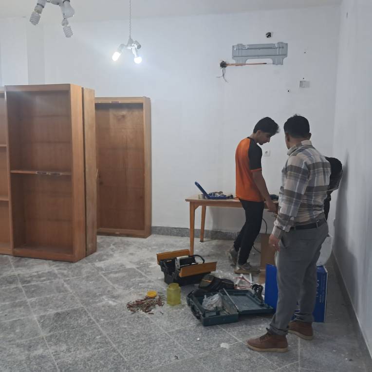 بازدید مجدد مدیرکل کتابخانههای عموم خوزستانی از روند تکمیل پروژه مرکز مبادله کتاب