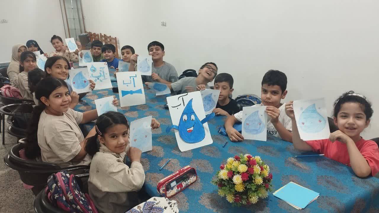کودکان ماهشهری در کارگاه «آب، گوهری گرانبها» با راه‌های حفاظت از آب آشنا شدند