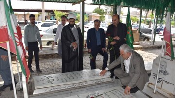 تجدید میثاق مسئولان و مدیران دستگاه‌های اجرایی خوزستان با آرمان‌های شهدای انقلاب اسلامی