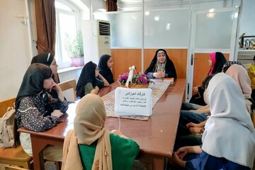 کتابخانه فردوسی مینودشت کارگاه فن بیان برگزار کرد