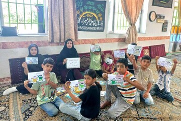 برنامه فرهنگی هفته وحدت در تکیه فاطمیه روستای کهنه‌کلباد برگزار شد