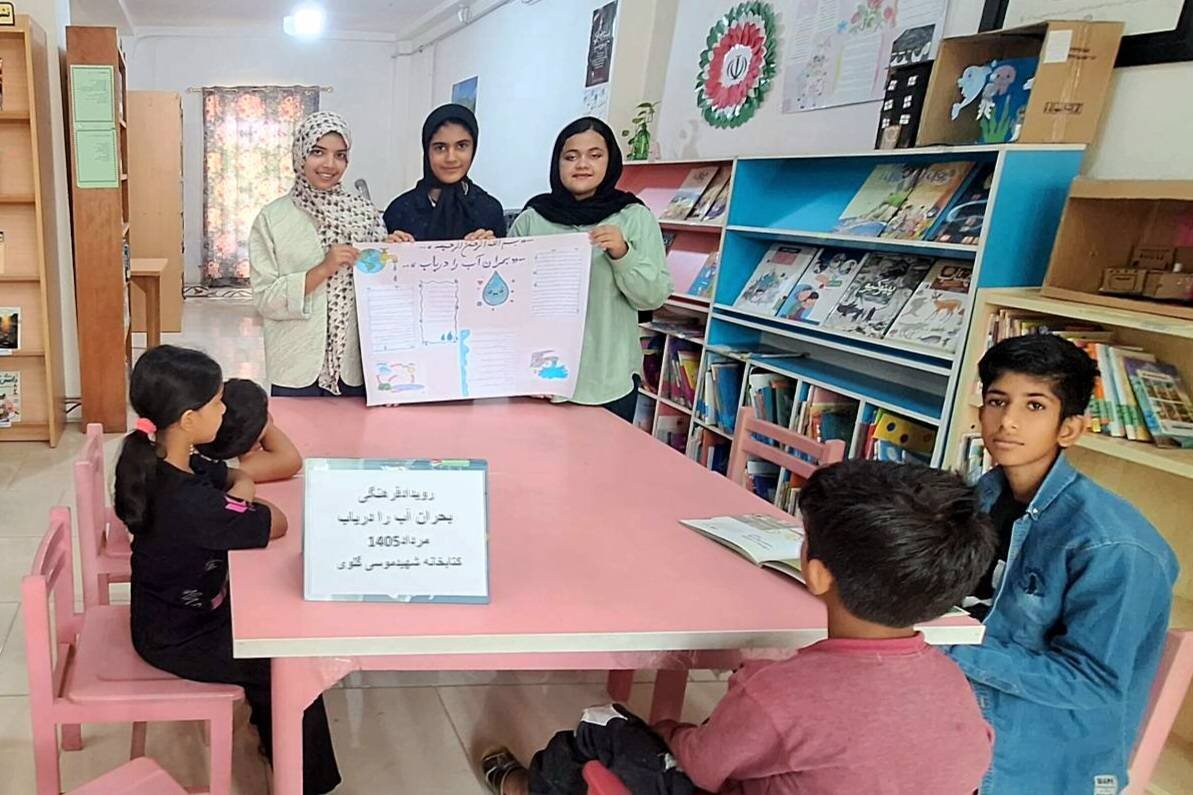 کتابخانه شهید موسی گلوی رامیان نشستهای تاریخخوانی و بحران آب را برگزار کرد