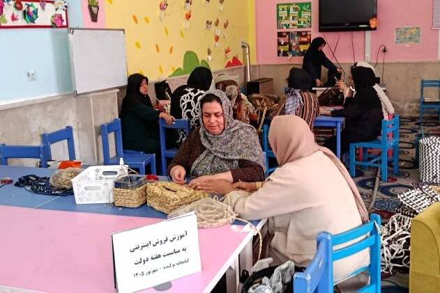 کارگاه آموزش فروش اینترنتی محصولات حصیری در کتابخانه نوکنده برگزار شد