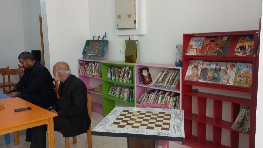 بازگشایی کتابخانه عمومی علامه حلی در جسانیه اهواز پس از عملیات بازسازی