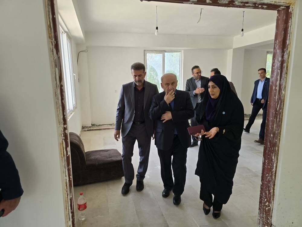 استاندار مازندران، روند پیشرفت پروژه کتابخانه مرحوم میارنعیمی کلاردشت را بررسی کرد