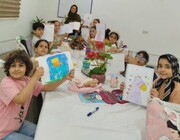 کلاس نقاشی کودکان در کتابخانه شهیدان نجاریان بابل برگزار شد