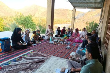 «کوله‌کتاب» کتابخانه شهید لاجوردی رودفاریاب به خیرک و دهرود رسید