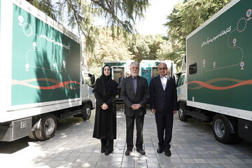 آیین راه‌اندازی ۴ دستگاه خودروی کتابخانه عمومی سیار
