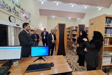 بازدید دستیار دبیرکل از کتابخانه‌های استان ایلام