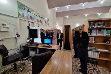بازدید دستیار دبیرکل از کتابخانه‌های استان ایلام