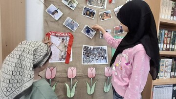 برپایی نمایشگاه عکس دفاع مقدس در کتابخانه مرحوم حاج علی قره‌حسنلو