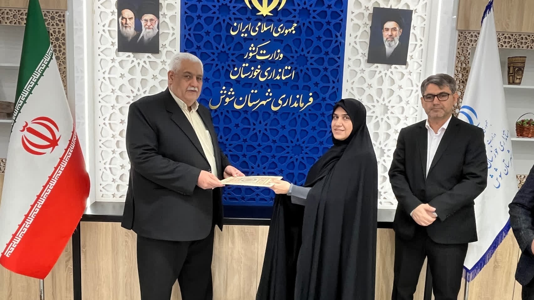 آیین تکریم و معارفه سرپرست اداره کتابخانه‌های عمومی شهرستان شوش برگزار شد