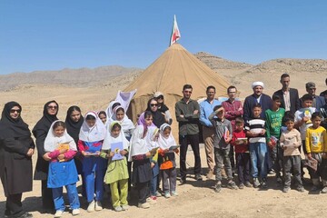 برگزاری اردوی کتابخوانی ویژه کودکان عشایری منطقه قره‌میدان شهرستان سملقان