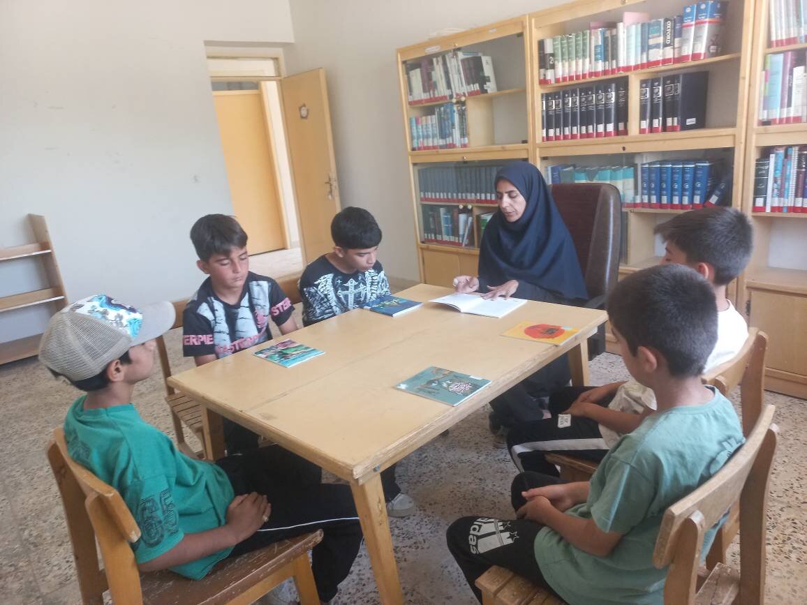 شکوفایی فرهنگ و عشق به کتاب در روستای کاغه با محوریت هفته دفاع مقدس