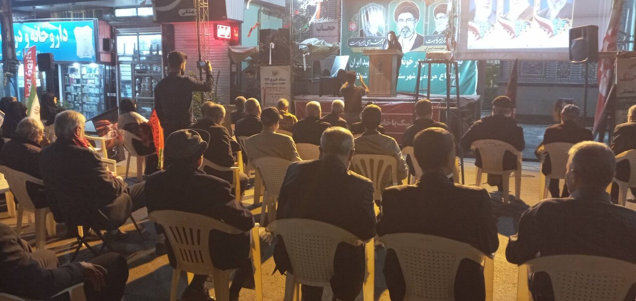 فلاح کردآبادی در اجتماع شبانه مردمی سوادکوه شمالی سخنرانی کرد