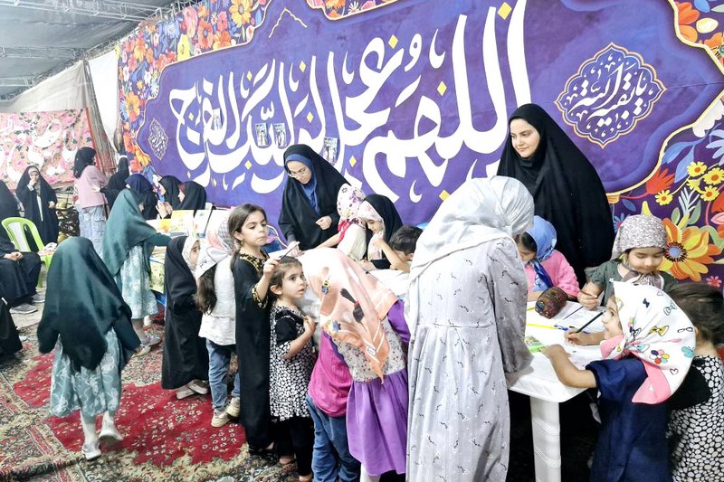 برپایی ایستگاه فرهنگی ویژه کودکان در تجمعات شبانه برازجان