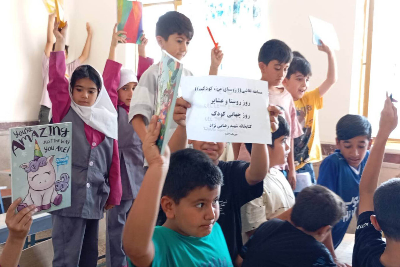 از نقاشی روستایی تا بلندخوانی کتاب؛ جشن کودک و روستا در پشت قلعه