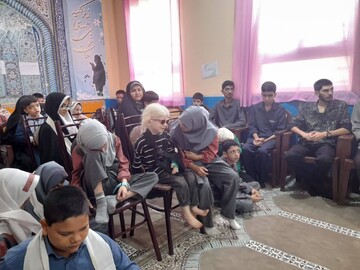 برگزاری ویژه‌ برنامه روز جهانی عصای سفید در مدرسه امید با همکاری بخش نابینایان کتابخانه شهید آیت‌الله خامنه‌ای قم